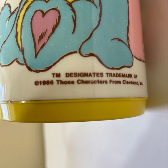 VINTAGE 1986 POPPLES PLASTIC LUNCH BOX WITH THERMOS - Picture 15 of 15